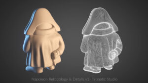 Design 3D de la figurine de Napoléon