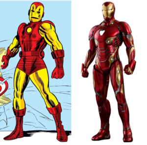 Iron Man version Comics et version film - Super-héros
