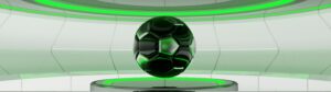 XBOX FFF - Vidéo mapping Stade de France - Ballon de football en 3D dans un sas lumineux