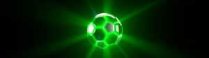 Ballon de football en 3D aux couleurs de XBOX pour le vidéo mapping diffusé lors du show live du 24/03/2022