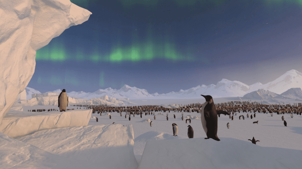 Visuel de pengouins dans jeu - VR - Tronatic Studio BLOG 