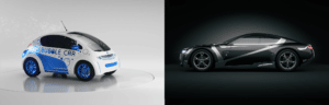 Bubble Car et voiture Everia en CGi